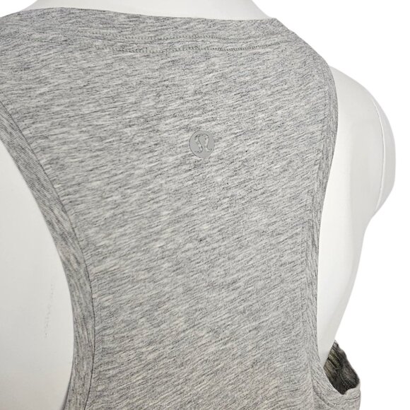 Lululemon Womens Scoop Neck Tank, Round Hem, Heathered Grey, Pullover - Picture 3 of 6